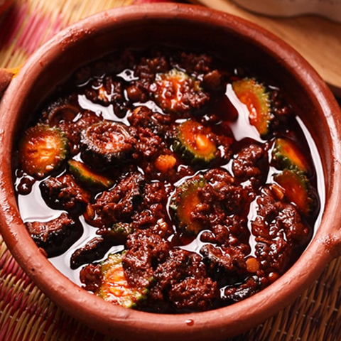 Bitter gourd Pickle (Kakarakaya Pachadi)