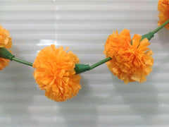 Artificial Marigold Fluffy Flower Garland For Decoration