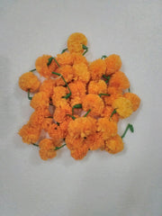 Artificial Marigold Fluffy Flower Garland For Decoration