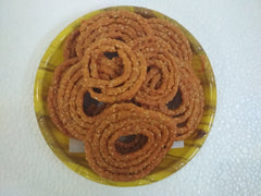 Sakinalu with garlic & Chilli powder