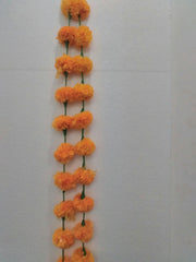 Artificial Marigold Fluffy Flower Garland For Decoration