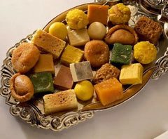 Bandhan Stone Rakhi With Assorted Sweets from Pulla Reddy Sweets