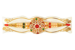 Bandhan Stone Rakhi With Kaju Pakam