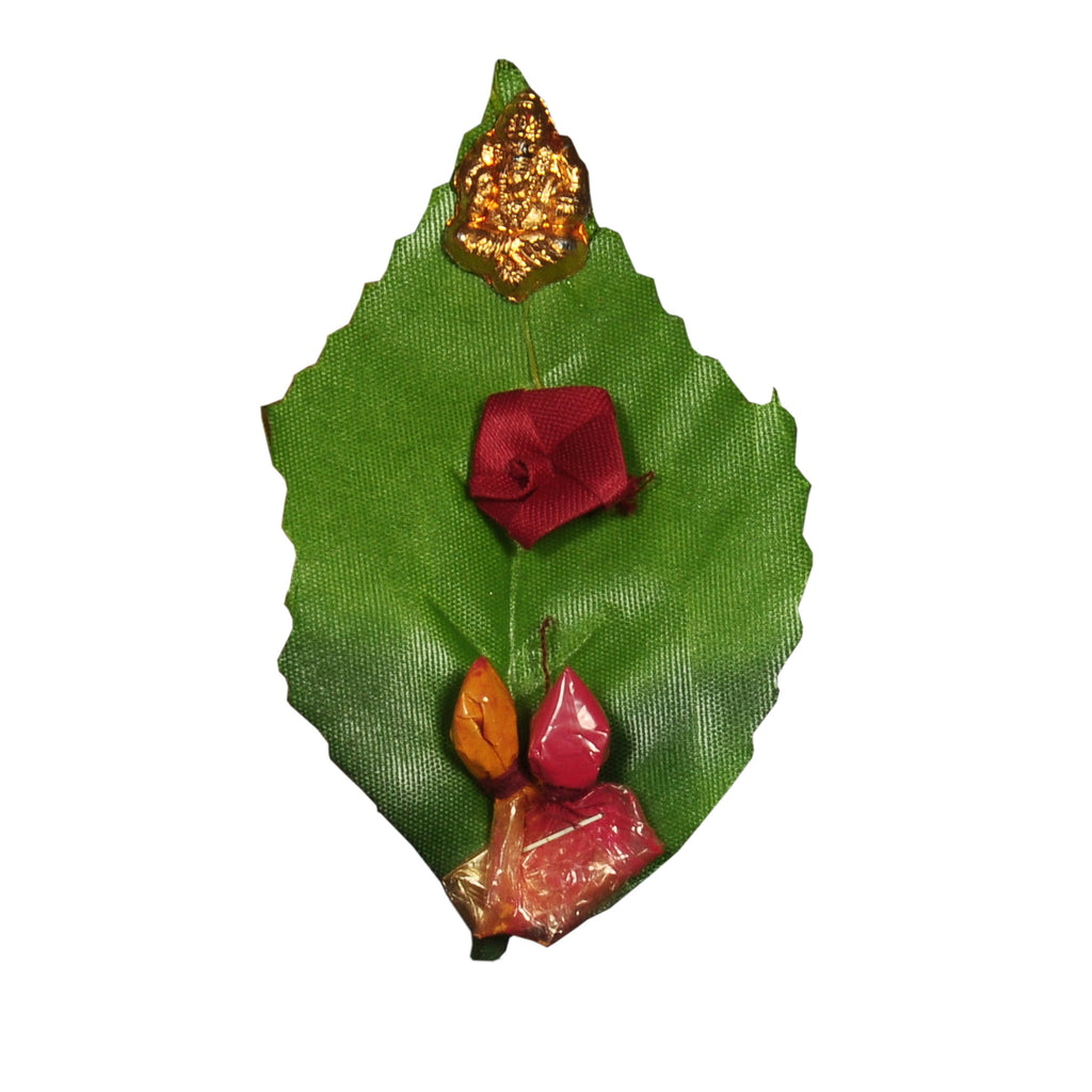 Leaf style Pasupu and Kumkum packets